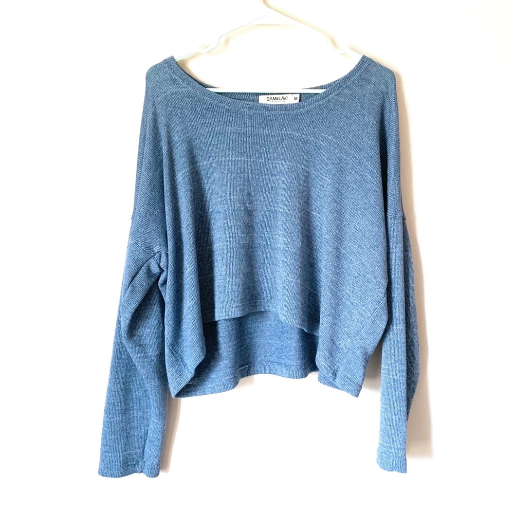 Sam & Lavi sweater cropped soft blue